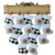 FAMILY OF 16 STOCKING ON MANTLE ORNAMENT  - OR2351