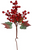 GLITTERED GRAPE BERRY PICK 12" - 07-12724-RED
