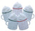 FAMILY OF 5 HOT CHOCOLATE WITH WHIP ORNAMENT - OR2260-5