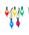 MULTI-COLORED TEARDROP LIGHT SET - UL4343 MULTI-COLORED TEARDROP LIGHT SET - UL4343