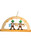 ARCH WITH TWO OKTOBERFEST BAVARIANS ORNAMENT - 13619