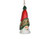 NORTH STAR TALL HAT SANTA ORNAMENT 5" - S1007