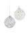 SILVER GLITTER JEWEL ORN - GG1004