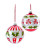 PEPPERMINT HOLLY ORN - D4095