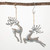 SILVER REINDEER ORNAMENT - OR10784 SILVER REINDEER ORNAMENT - OR10784
