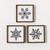 WOOD SNOWFLAKE ART PRINT - PN3727