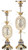 PINEAPPLE JEWEL CANDLE HOLDER SET OF 2 - 90-20720