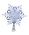 13" PRE-LIT GLITTERED SNOWFLAKE TREETOP - AD2684