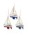 YACHT WITH SAILS ORNAMENT - C0555