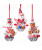 GINGERBREAD CUPCAKE ORNAMENTS - D3166 GINGERBREAD CUPCAKE ORNAMENTS - D3166