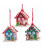 LED GINGERBREAD CANDY HOUSE ORNAMENT - D3866