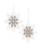 GLITTER SNOWFLAKE ORNAMENT - D4082