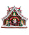 LIGHT UP SANTA'S WORKSHOP GINGERBREAD HOUSE - GBJ0039