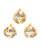 GOLD METAL BELL HANGING ORNAMENT - J5047G