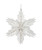 WINTER WHITE GLITTERED SNOWFLAKE ORNAMENT - J5087