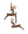 RUSTIC GLAM DEER ORN - T3403
