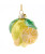 GLASS LEMON ORNAMENT - NB1751