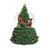 MUSICAL TREE SANTA AND DEER ROTATING WATER GLOBE - 136051