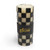 CHECK PILLAR CANDLE - 6" - BLACK -33907-23L