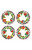 DECK THE HALLS APPETIZER PLATE - SET OF 4 - 41803-2133