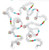 FESTIVE FETE 1 COUNT 7' TINSEL GARLAND - 4028178