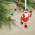 MAHOGANY ROLLER SKATING SANTA ORNAMENT - 1HAJ1970