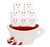 FAMILY OF 8 HOT CHOCOLATE MARSHMALLOW TABLE TOPPER - TT1213-8