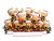 10 REINDEER FAMILY TABLE TOPPER - TT1527-10
