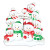 FAMILY OF 9 SNOWMEN IN THE NOTHPOLE TABLE TOPPER - TT967-9