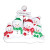 FAMILY OF 5 SNOWMEN IN THE NORTHPOLE TABLE TOPPER - TT967-5