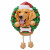 PURE BREED DOG IN WREATH ORNAMENT - GOLDEN RETRIEVER - OR1712-GR