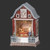 LIGHTED SWIRL SANTA FEEDING REINDEER BARN WATER GLOBE - 137047