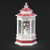 LED SWIRL WHITE GAZEBO WATER GLOBE - 135212