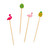 TROPICAL LIFE COCKTAIL PICKS IN GIFT BOX - 54569