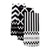 BLACK AND WHITE ZIG ZAG DISH TOWEL SET OF 3  - 70110-213