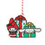 SANRIO MY MELODY AND CINNAMOROLL GIFT WRAPPED ORNAMENT - 6015570