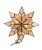 LED CAPIZ CLEAR STAR TREETOPPER - UL0118CLED