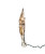 LED SCROLL HEART CAPIZ BRASS PLATED TREE TOPPER - UL3110LED