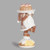 GINGERBREAD GNOME FIGURE STANDING ON CAKE - 136018