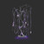 24" PURPLE LIGHTED HALLOWEEN TREE WITH SPIDERS - 160368