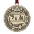 WOODEN WASHINGTON HIGHLIGHTS ORNAMENT - COWA-16