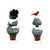 VILLAGE - CARDINAL CHRISTMAS TOPIARIES - 6013636