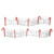 VILLAGE - DELICIOUS CANDY CANE FENCE - 6013629