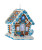 GINGERBREAD LED HANUKKAH HOUSE ORNAMENT - D3017
