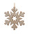 LARGE WOODEN CHRISTMAS SNOWFLAKE ORNAMENT - D4522