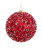 RED BEAD BALL ORNAMENT - D4577R