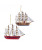 SCHOONER BOAT ORNAMENTS - C6653