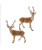22" SET OF 2 STANDING BROWN DEER TABLE PIECES - C2539