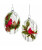 GLASS CARDINAL ORNAMENT - D4571