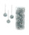 GLASS SILVER MIRRORED BALL ORNAMENT SET OF 24 - D4576-